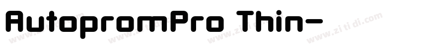 AutopromPro Thin字体转换 AutopromPro Thin字体转换